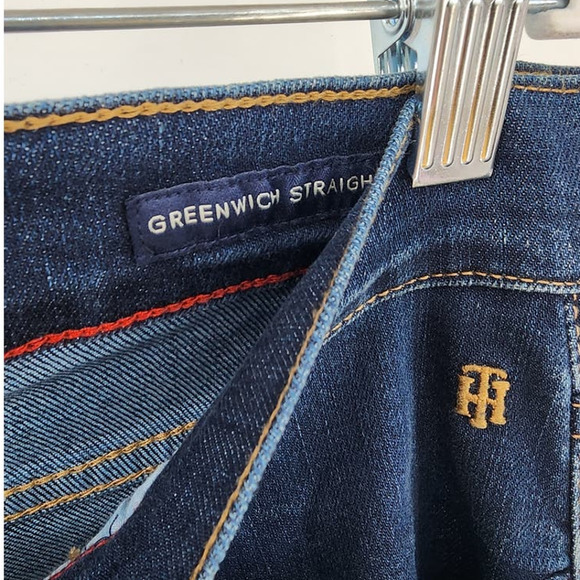 New Tommy Hilfiger Women's Greenwich Straight Mid Rise Dark Wash Jeans Size 12 - Picture 11 of 11
